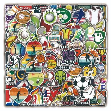 Imagem de Adesivos 100 unidades/lote, várias bolas, vinil impermeável, anime