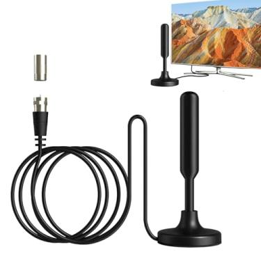 Imagem de Antena de TV HD (cabo de alta qualidade de 9,8 pés) - suporta 4K 1080p com amplificador de sinal para canais locais, fácil instalação, recepção de longo alcance