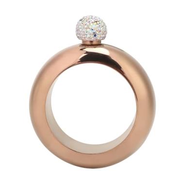 Imagem de Frasco de pulseira, cantil para mulheres, frascos para bebidas para mulheres, frasco oculto, garrafa de água, frascos secretos para licor, aço inoxidável, vinho/álcool, pulseira, presente para