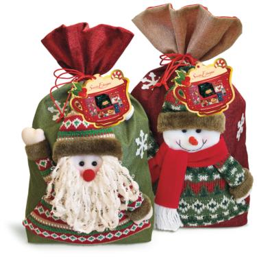 Imagem de Cesta de Natal Sortidos Santa Edwiges 1kg Sacola Temática Presente de Natal