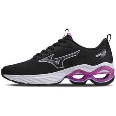 Imagem de Tênis de Corrida Feminino Mizuno Wave Frontier 15, Preto, 39