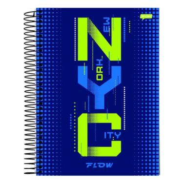 Imagem de Caderno Espiral Universitário Capa Dura 1 Matéria 80f Flow Jandaia Estampa 4
