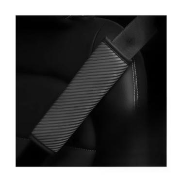 Imagem de FALVFUN Capa de cinto de segurança de carro, 2 peças respirável macio cinto de segurança para veículos almofada de ombro para condução confortável, alça de cinto de segurança automática almofada