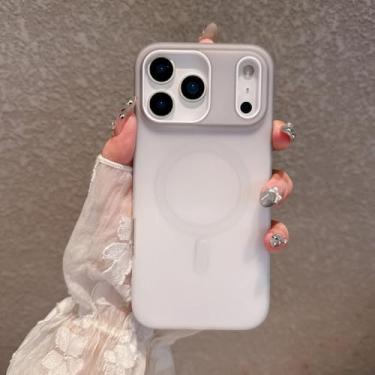 Imagem de Capa magnética com efeito degradê para iPhone 17 Air 16 15 14 Plus 13 12 Pro Max 11, à prova de choque, preta, para iPhone 12 Pro Max.