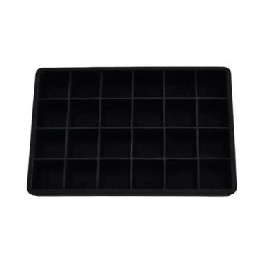 Imagem de Forma De Gelo De Silicone Com 24 Cavidades Grande Quadrada Não Tóxica 
