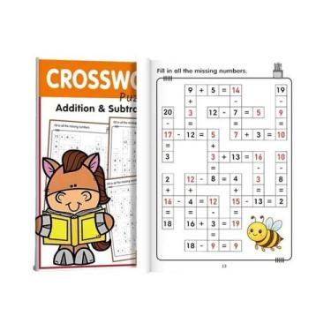 Imagem de Caderno De Matemática Para Idades De 3 a 8 Anos, Quebra-Cabeças De Pal