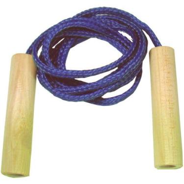Imagem de Corda de Pular 2M em NYLON com Cabos de Madeira - TK Shopping