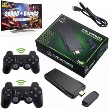 Imagem de Game Stick 4k Lite Retro 2 Controles Sem Fio Mais De 20.000 Jogos Original