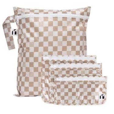 Imagem de Bumkins Bolsa Impermeável Para Transporte De Líquidos E Embalagens, Compatível Com A Tsa, Bebês, Viagem, Roupa Banho, Fraldas Pano, Peças Bombas, Piscina, Roupas Ginástica, Artigos Higiene Pessoal,