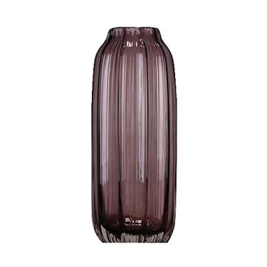 Imagem de Vaso de vidro transparente estilo europeu arranjo de flores hidropônico moderno casa modelo quarto decoração suave decoração vasos de flores (B)