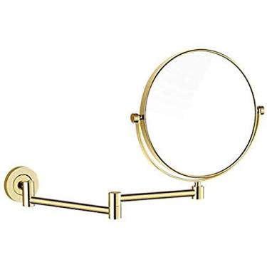 Imagem de U5GAAALPPQ9 Vaidade de espelhos, dupla face, frente plana, reverso é uma lupa de mesa de 3 x