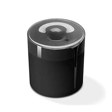 Imagem de HHHJQFAAT Suporte de papel higiênico montado na parede capa redonda caixa de lenços guardanapo dispensador de toalha recipiente impermeável para banheiro, carro, escritório (cor: preto)