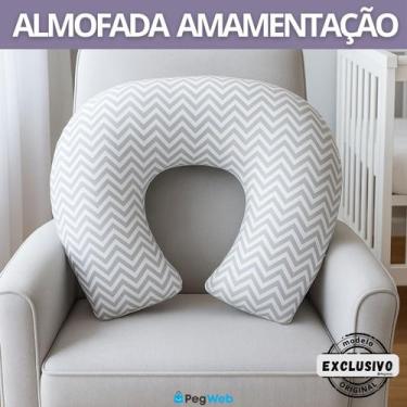 Imagem de Almofadada de Amamentação Bebê Travesseiro Macia Confortável Capa Remo