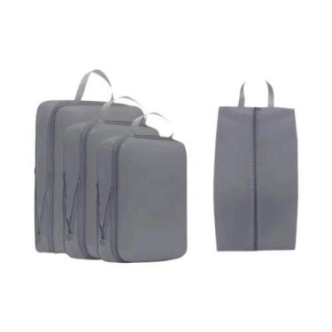 Imagem de Conjunto De Sacos De Compressão Para Viagem 4 Peças Organizadores De B