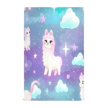 Imagem de Wassud Toalhas de cozinha lindas toalhas de prato de cozinha de lhama 1 pacote de panos de prato macios com laço para pendurar toalha de mão super absorvente de secagem rápida toalhas de chá de mesa