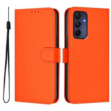 Imagem de LEMAXELERS Compatível com Samsung Galaxy A57 5G Capa carteira flip de couro TPU macio premium com compartimentos para cartões, fecho magnético, capa protetora à prova de choque para Samsung Galaxy A57