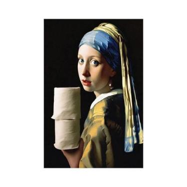 Imagem de Pôster De Arte De Parede Vintage Com Humor Para Banheiro, Pintura Em T