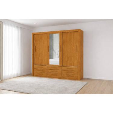 Imagem de Guarda Roupa Espelho 3 Portas 9 Gavetas Imperium -Grand Line