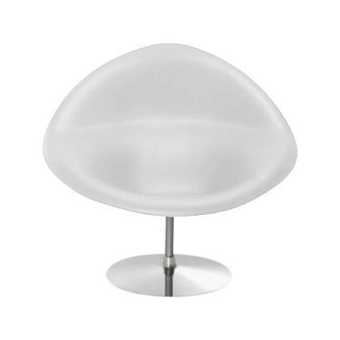 Imagem de Poltrona Design Gondula Couro Sintético Branco