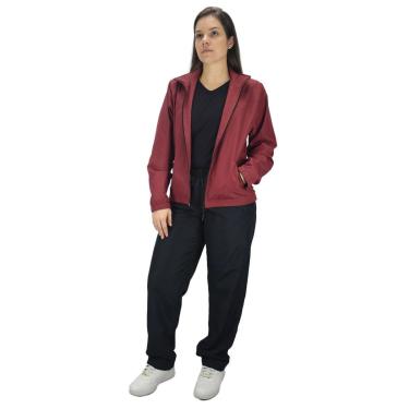 Imagem de Conjunto Agasalho Feminino Tactel Microfibra Corta Vento Forrado Cor:;Tamanho:GG;Gênero:Mulher-Feminino