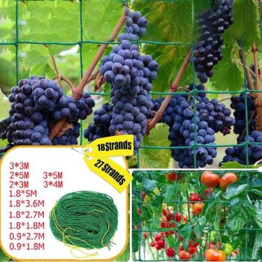 Imagem de Rede De Malha De Nylon Branca Reforçada Para Jardim, Para Tomateiros E