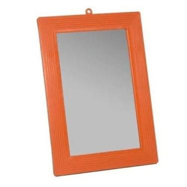 Imagem de Espelho Com Moldura Para Barbear Maquiagem Viagem 18X25Cm - Budeplast,