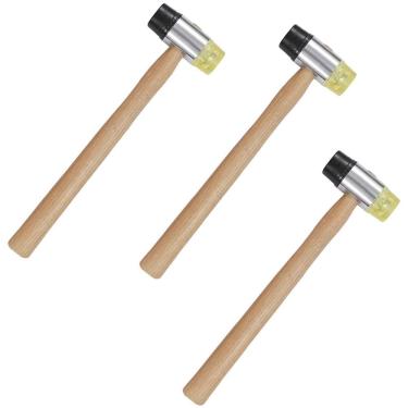 Imagem de Martelo Intercambiavel Kit 3 Uni Construçao Mercearia Ladrilho Madeira Moveis Artesanato Montagem Reparo Obra Luthier