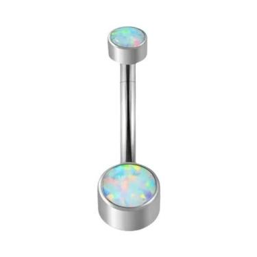Imagem de Piercing De Umbigo Feminino Em Titânio 14G Com Pedra CZ Premium - Joia