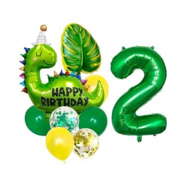 Imagem de Conjunto De Balões De Aniversário Com Tema Dinossauro Jurássico, Balõe