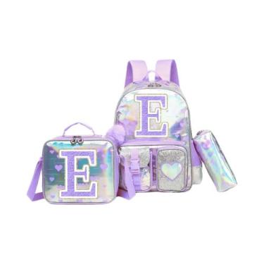 Imagem de Mochila Infantil Com Estampa De Letras Para Meninas, Mochila Escolar P