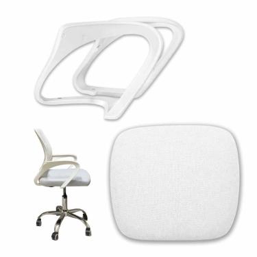 Imagem de Assento e Braços Conjunto Para Cadeira de Escritorio Peça Reposiçao Reparo Conserto Home Office Trabalho Estudo