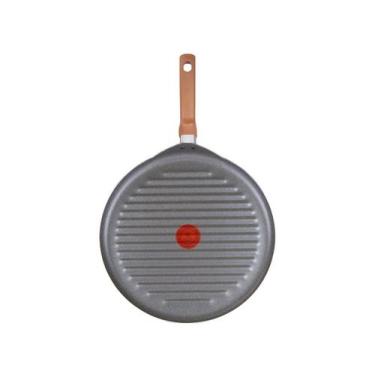 Imagem de Frigideira Grill Antiaderente Rochedo de Alumínio Ondulada Natural Sto
