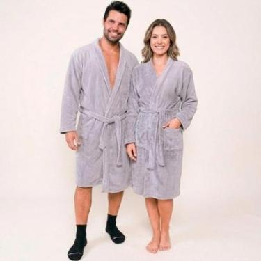 Imagem de Roupão Adulto Benévola Premium Antialérgico Unissex Confortável Macio Luxo Frio Quentinho Original-Unissex