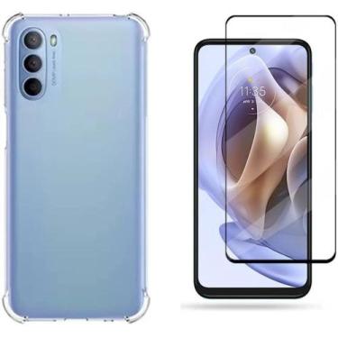 Imagem de Kit Película 3D de Vidro + Capa Capinha TPU Anti Impactos Moto G31 - L