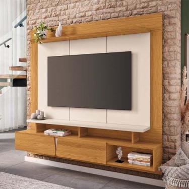 Imagem de Painel Para TV 60 Pol com Bancada Suspensa 160cm Sideral B01 Cinamomo 