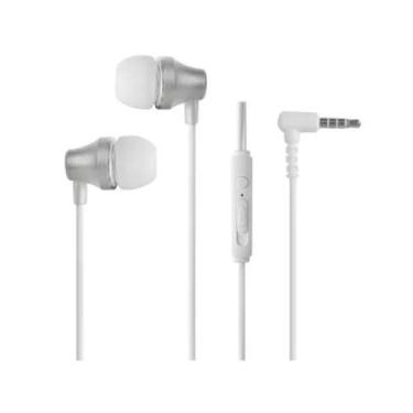 Imagem de Fone Ouvido Fio Branco P2 Com Estojo Celular Notebook Som - MINISO