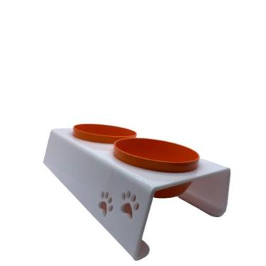 Imagem de Comedouro para cães e gatos duplo pets para ração e água - Fábrica de 