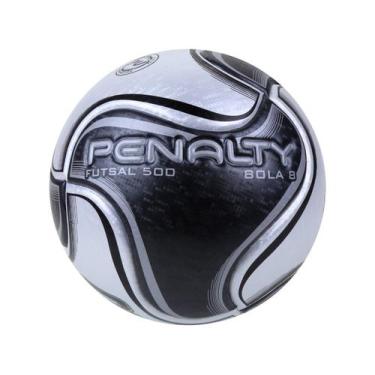 Imagem de Bola de Futebol Futsal Penalty 8 Salão/Quadra, Branco e Preto, Único