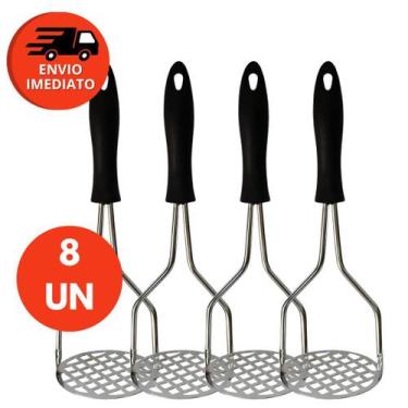Imagem de Kit Amassador Espremedor Alimentos Manual Batata Legumes Purê Cremes F