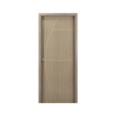 Imagem de Kit Porta de Madeira Decorada 215x94cm com Batente de MDF Ultra 10cm G