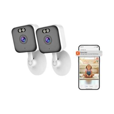 Imagem de Câmera IP Mini Sem Fio Tuya Smart WiFi De 5MP Para Segurança Doméstica