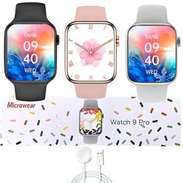 Imagem de Relógio Smartwatch W29 Pro Série 9 Microwear GPS NFC Faz Ligações Moni