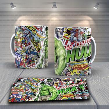 Imagem de Caneca personalizada Hulk/Caneca hulk/Marvel/DC/Animes e outros