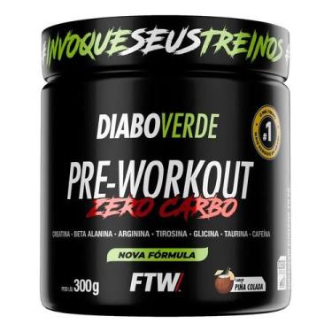 Imagem de Pré Treino Diabo Verde Pre-Workout Zero Carboidrato Piña Col - Congrat
