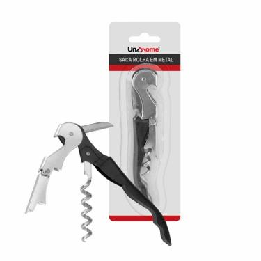 Imagem de Saca Rolhas E Abridor De Garrafa Vinho De Metal