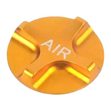 Imagem de ALEOED Tampa de suspensão da tampa da garfo dianteiro da bicicleta liga de alumínio capa de ombro a gás ar peças protetoras para mountain bike Road Bike MTB (dourado)