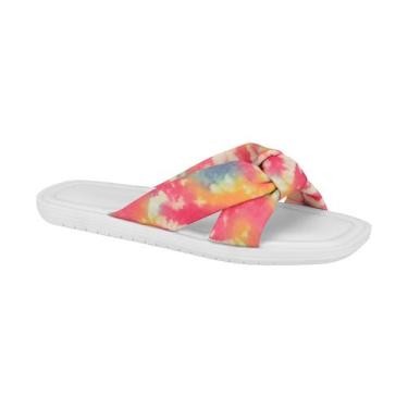 Imagem de Chinelo Feminino Tecido Tie Dye Vizzano Laranja