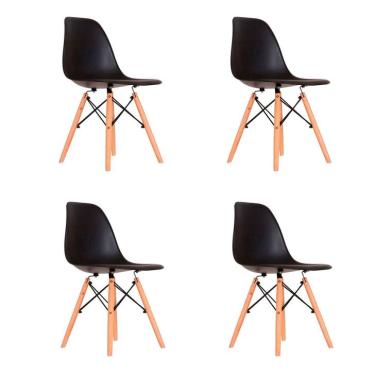 Imagem de Conjunto com 4 Cadeiras Eames Quilmes Preto