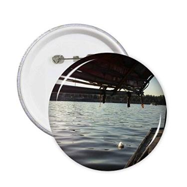 Imagem de Grampo de pescador leve Art Deco presente Fashion Pin Emblema Emblema Acessório Decoração 5 peças