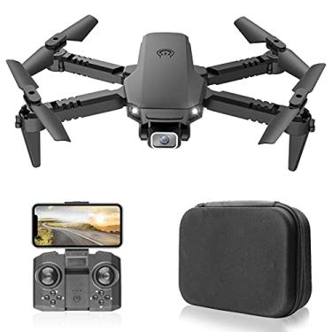 Imagem de Miaoqian X1 RC Drone com Câmera 4K Dual Camera WiFi FPV Mini Quadcopter dobrável com Função Trajetória Voo Modo sem Cabeça Voo 3D com Bolsa de Armazenamento